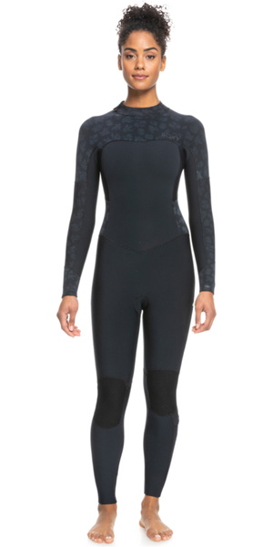 2026 Roxy Womens Swell Series 3/2mm Back Zip Wetsuit ERJW103121 - Black